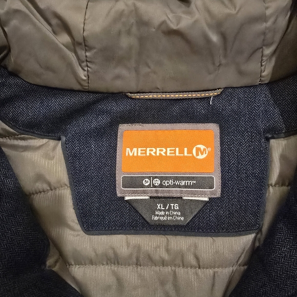 Merrell Dark Blue Hooded Raincoat - Picture 2 of 5